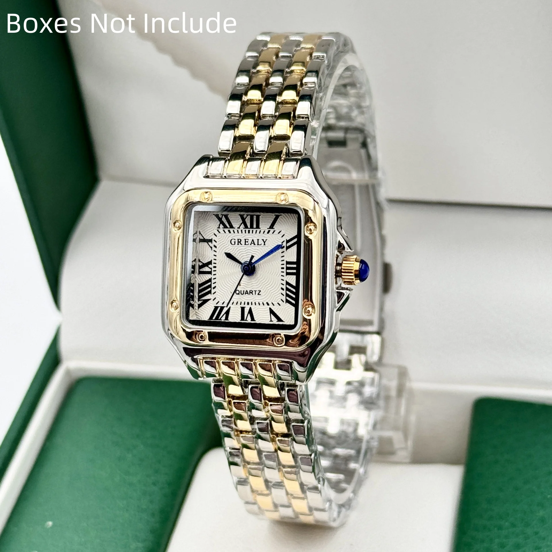 Nieuwe vrouwen kijken licht luxe merk zakelijk goud roestvrij staal damesmode quartz horloges vrouwelijke klok armband polshorloge