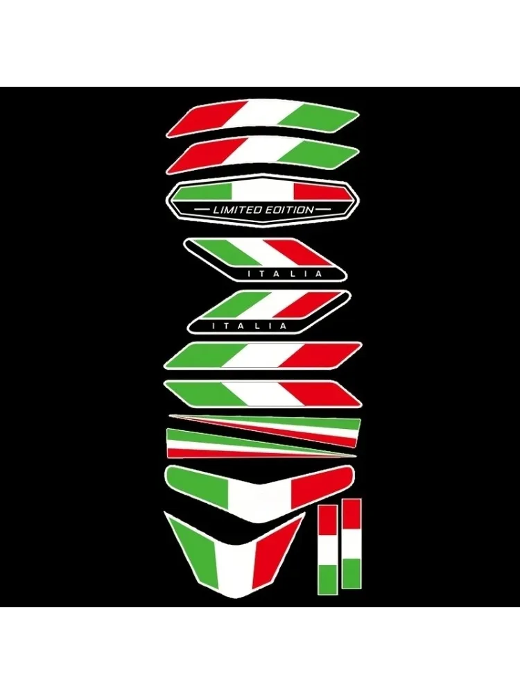 AliExpress NONE 13Pcs Italy Flag Waterproof Vinyl Stickers Emblem Badge Decals For Car Truck Motorcycle Bike Helmet Italian Auto Decor