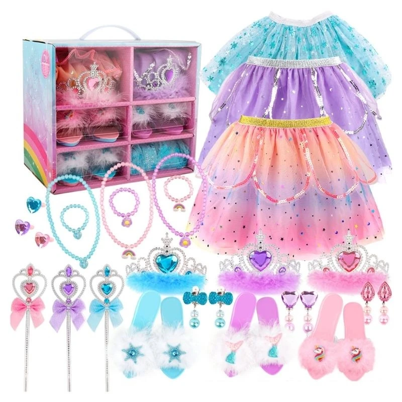 

Y4QA Princess Up Set для Kid Cosmetics для творческой игры и ролевого моделирования