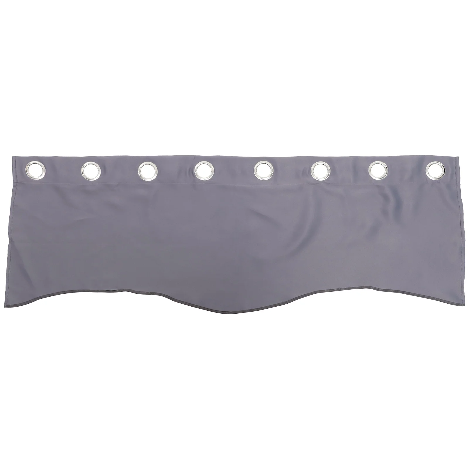 

Alipis Small Blackout Curtains Short Polyester Drapes for Bedroom Living Room Rustic Grey Window Half Curtain Decor Valances