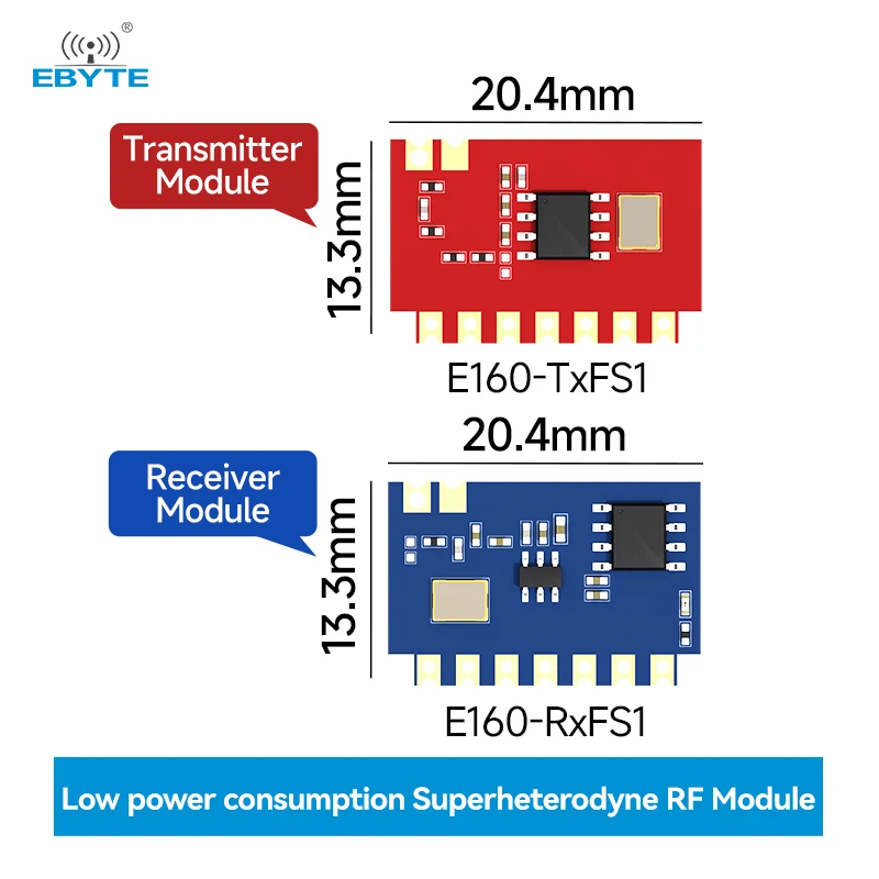10PCS 315/433MHz Module ASK/OOK Modulation Superheterodyne Module 4-key Input Ultra low Power EBYTE E160-F Series