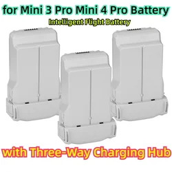 About 47 Minutes Time of Flight for Mini 3 Pro Mini 4 Pro Battery Intelligent Flight Battery with Three-Way Charging Hub