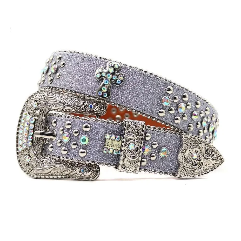 Punk Rock Belts for Women Luxury Brand Letter Rhinestone Bling Buckle PU Decorative Y2k Waist Belt Vintage Men Jean Waistband