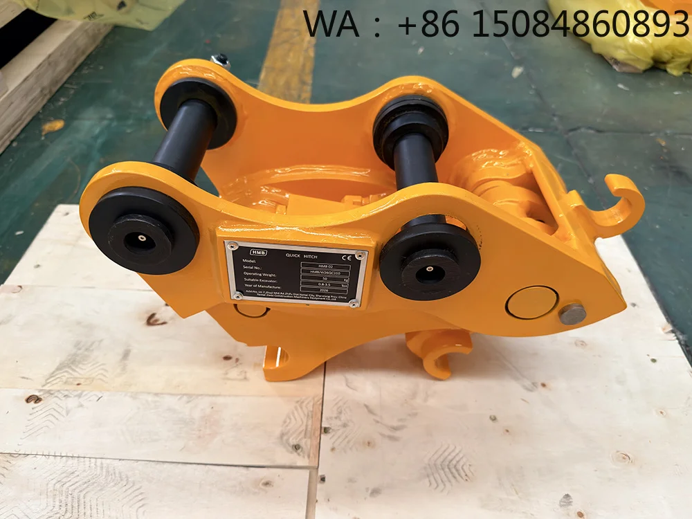 0.8-1.2Ton Mini Excavator Hydraulic Quick Coupler, Portable Quick Hitch Attachment For Small Construction Works