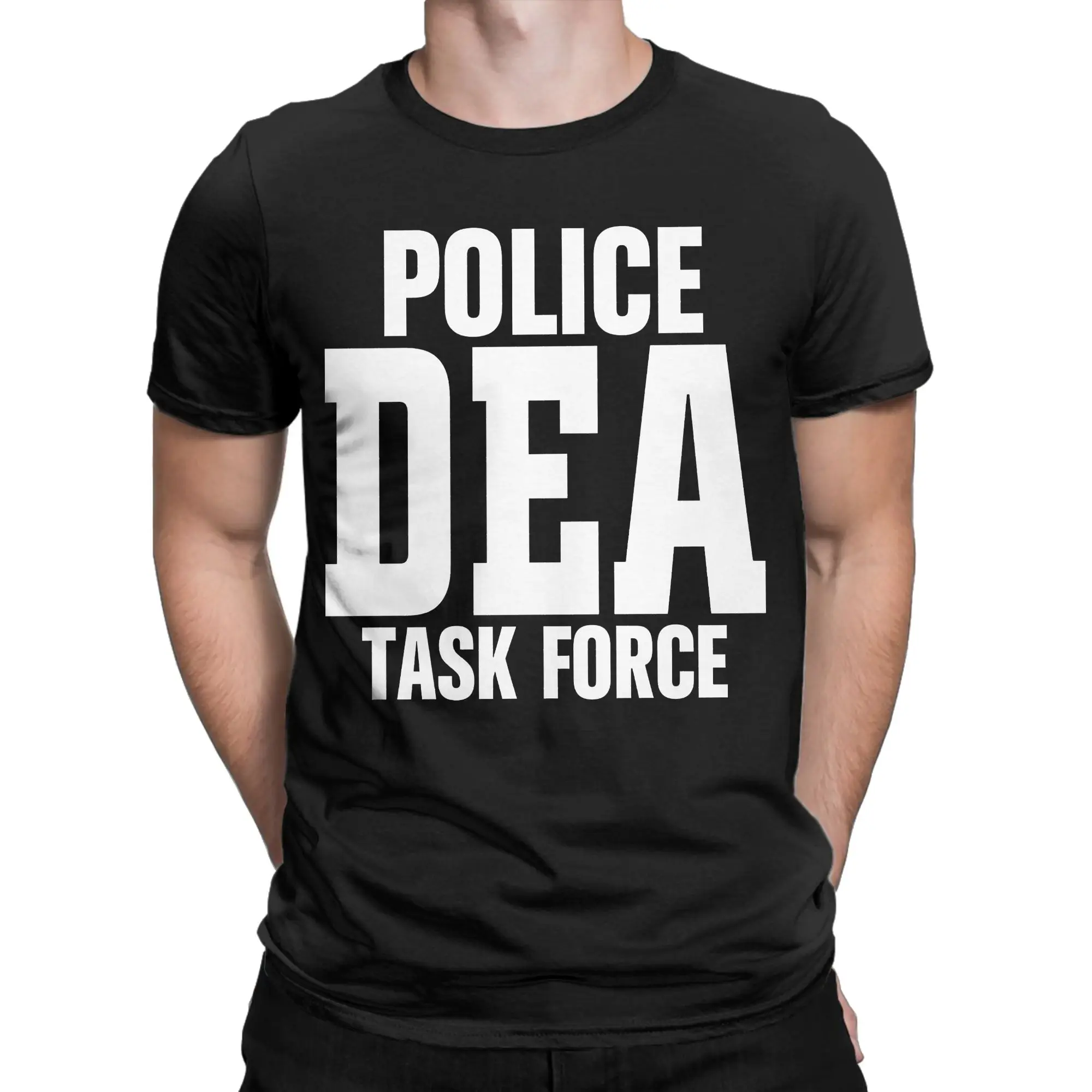 DEA US Federal Interdiction Agency  T Shirt Summer  Harajuku T-Shirts Men's Cotton O Neck Plus Size 5XL Tees Short Sleeve Tops