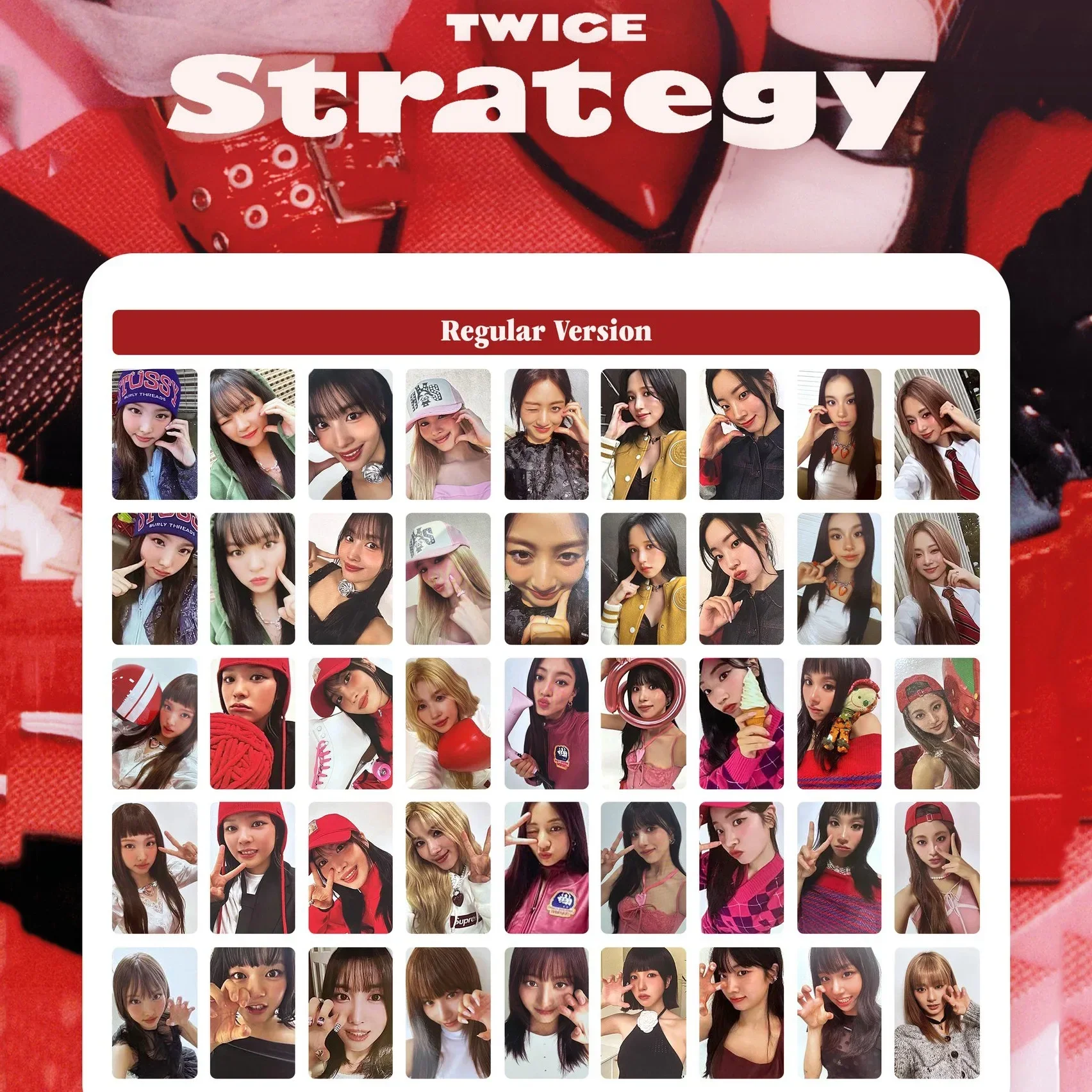 Kpop Twice 14th Mini Album Strategy Photo Card LOMO Card Nayeon Jeongyeon Momo Sana Jihyo Mina Dahyun Chaeyoung Tzuyu Fans Gift