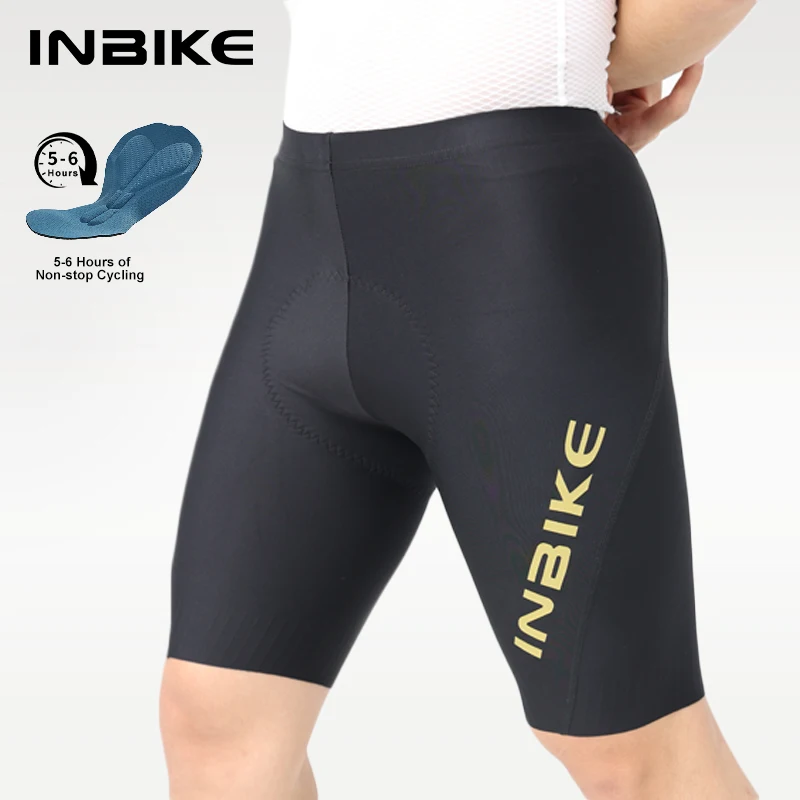 

INBIKE Men's Summer Cycling Shortsinternal Anti-Slip Silicone Design Reduce Friction 3D Pant Pads Road Cycling Shorts Clothing