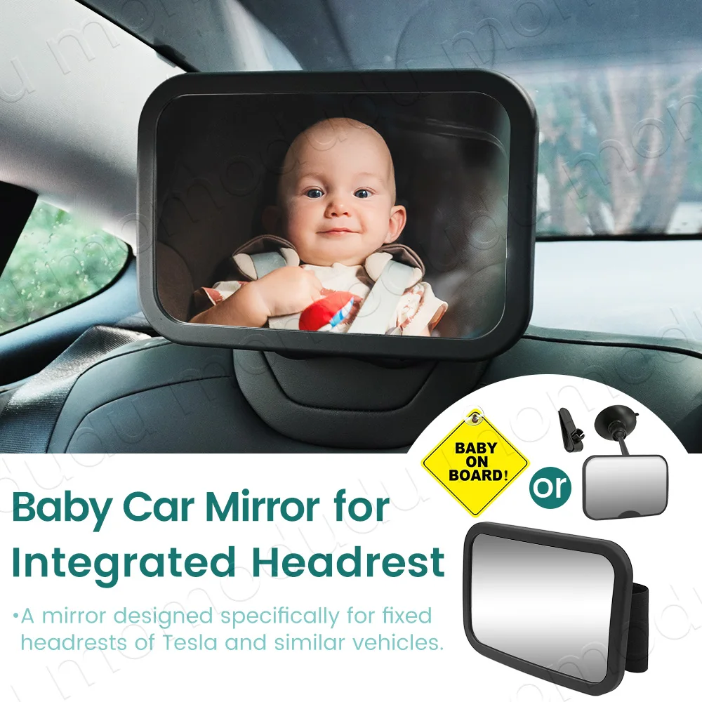 fixed-headrest-baby-car-mirror-360°-rotation-clear-wide-view-easy-install-compatible-with-tesla-other-models