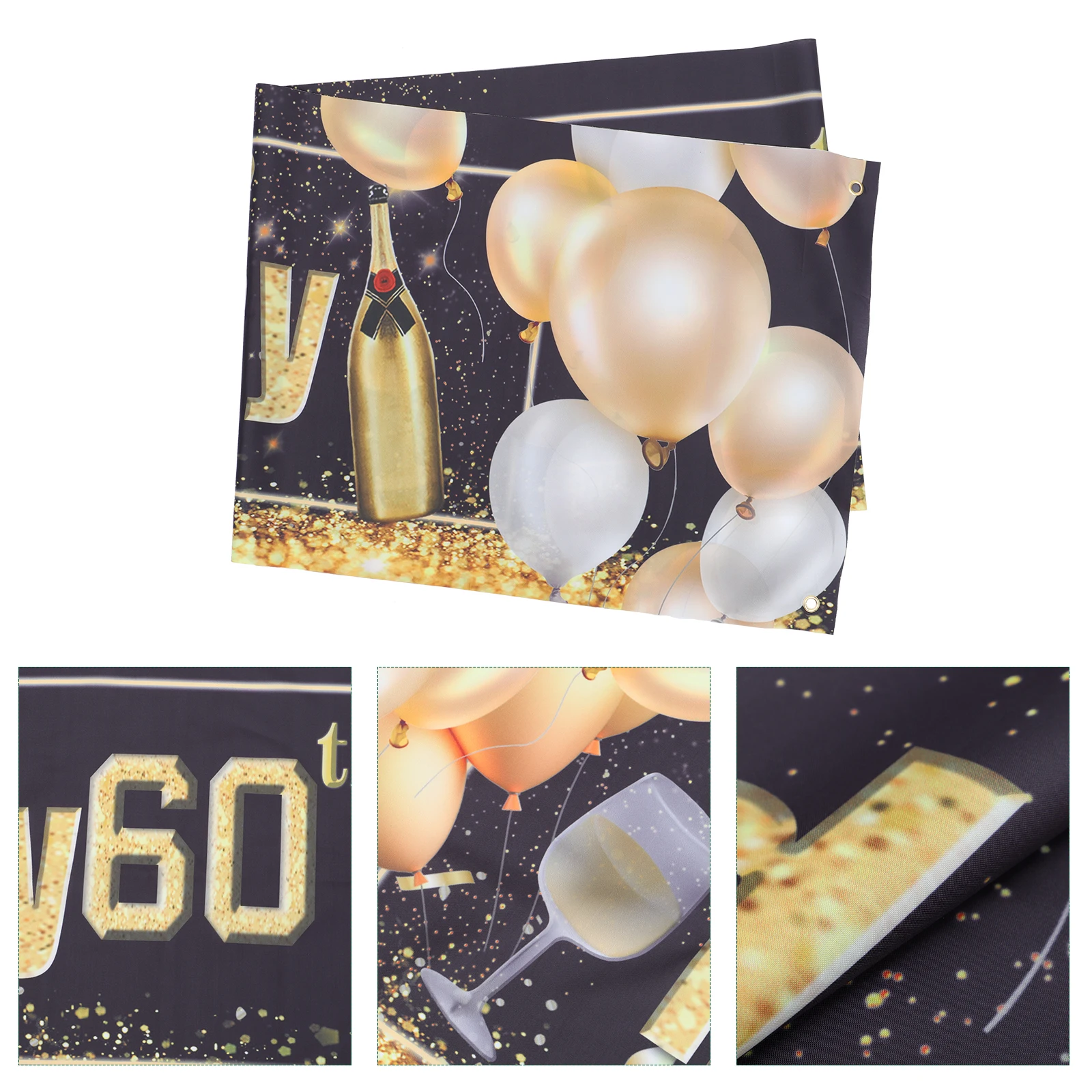 

Birthday Party Banner Decorative Wall Hanging Photo Prop Durable Themed Decoration Supplies Birthday Party Banner