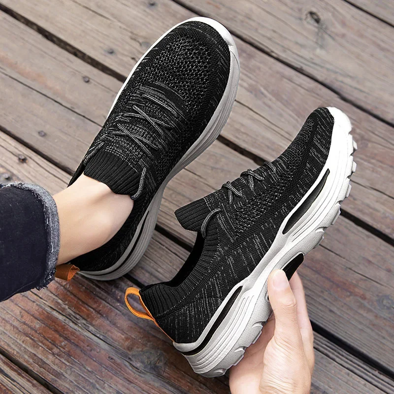 Men Casual Shoes Comfortable Mesh Shoes Summer Breathable Men Loafers Wide Slip On Walking Shoes Men Tenis 2023