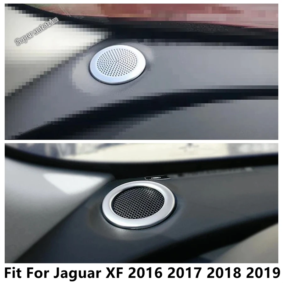 

Car Dashboard Inside Stereo Speaker Audio Sound Ring Decorative Sequins Cover Trim Accessories For Jaguar XF 2016 2017 2018 2019