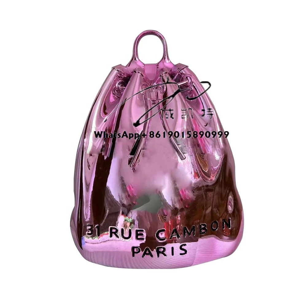 Moderne Innendekoration, Kunstharz, Kunsthandwerk, Kegelstatue, Handtasche, Vase, galvanisierte Tasche, Fiberglas-Skulptur oder Heimdekor-Modell