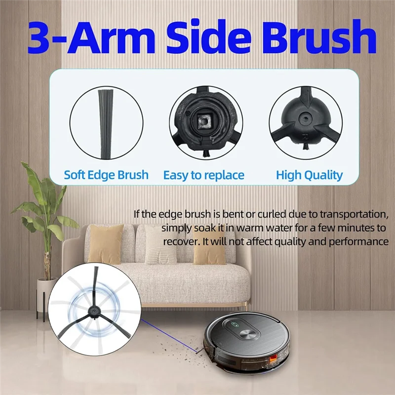 A70P สําหรับ Xiebro HR101 เครื่องดูดฝุ่นหุ่นยนต์หลักแปรงด้านข้าง HEPA FILTER Mop ผ้าฝุ่นเปลี่ยนชิ้นส่วนชุดอุปกรณ์เสริม