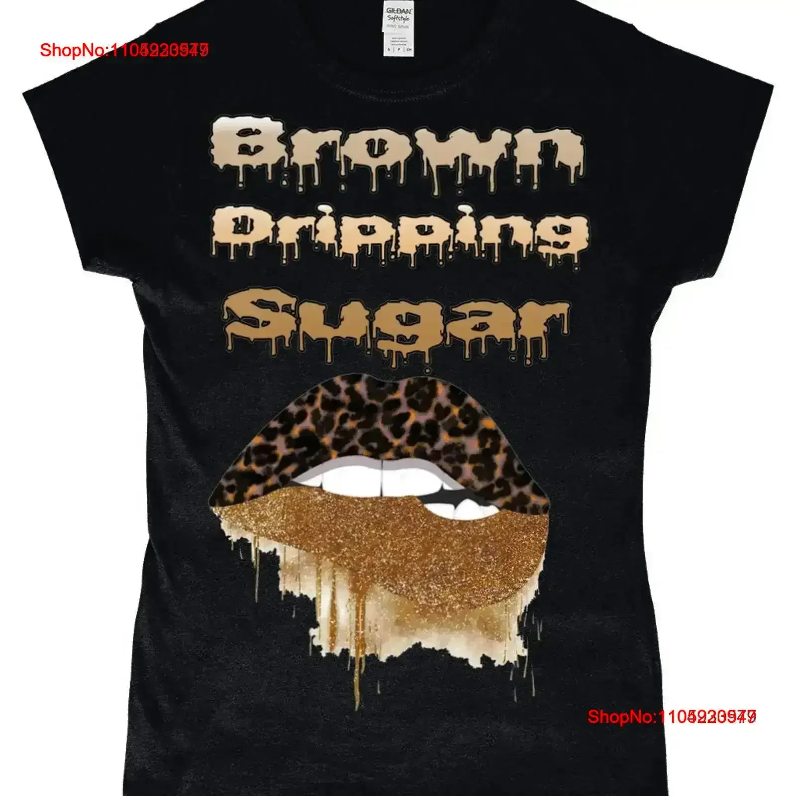 

Футболка с капающим коричневым сахаром, черная девушка, волшебная афроцентрическая меланин, королева Поппин, этническая винтажная стираная растянутая дизайнерская одежда