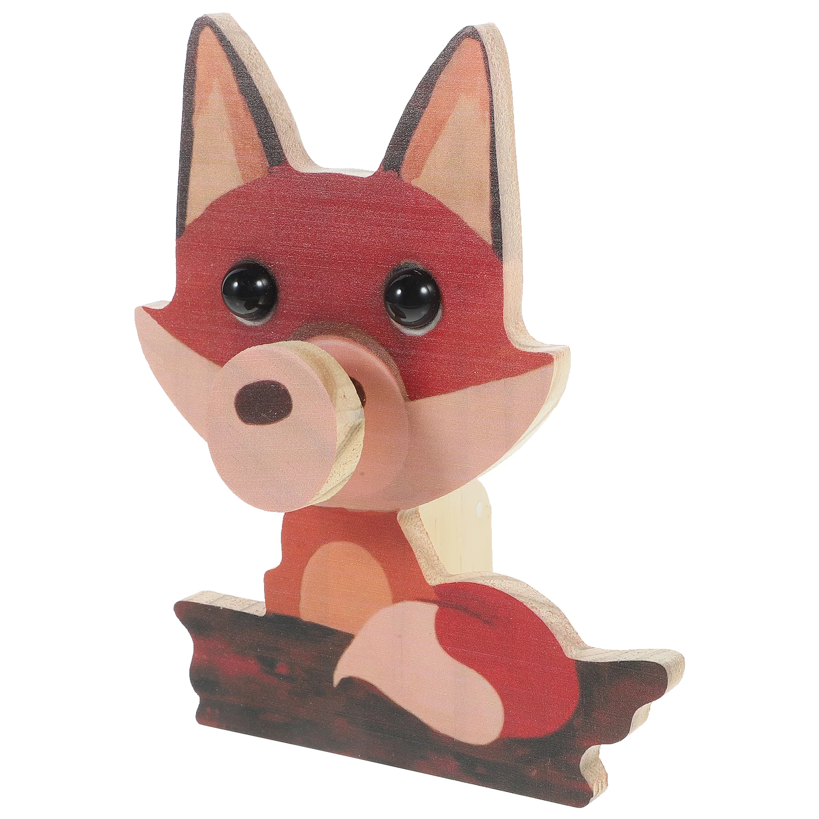 

Fox Glasses Holder Eyeglass Stand Wood Material Cartoon Style Decorative Storage Display Sunglasses Rack Office Supplies Animal