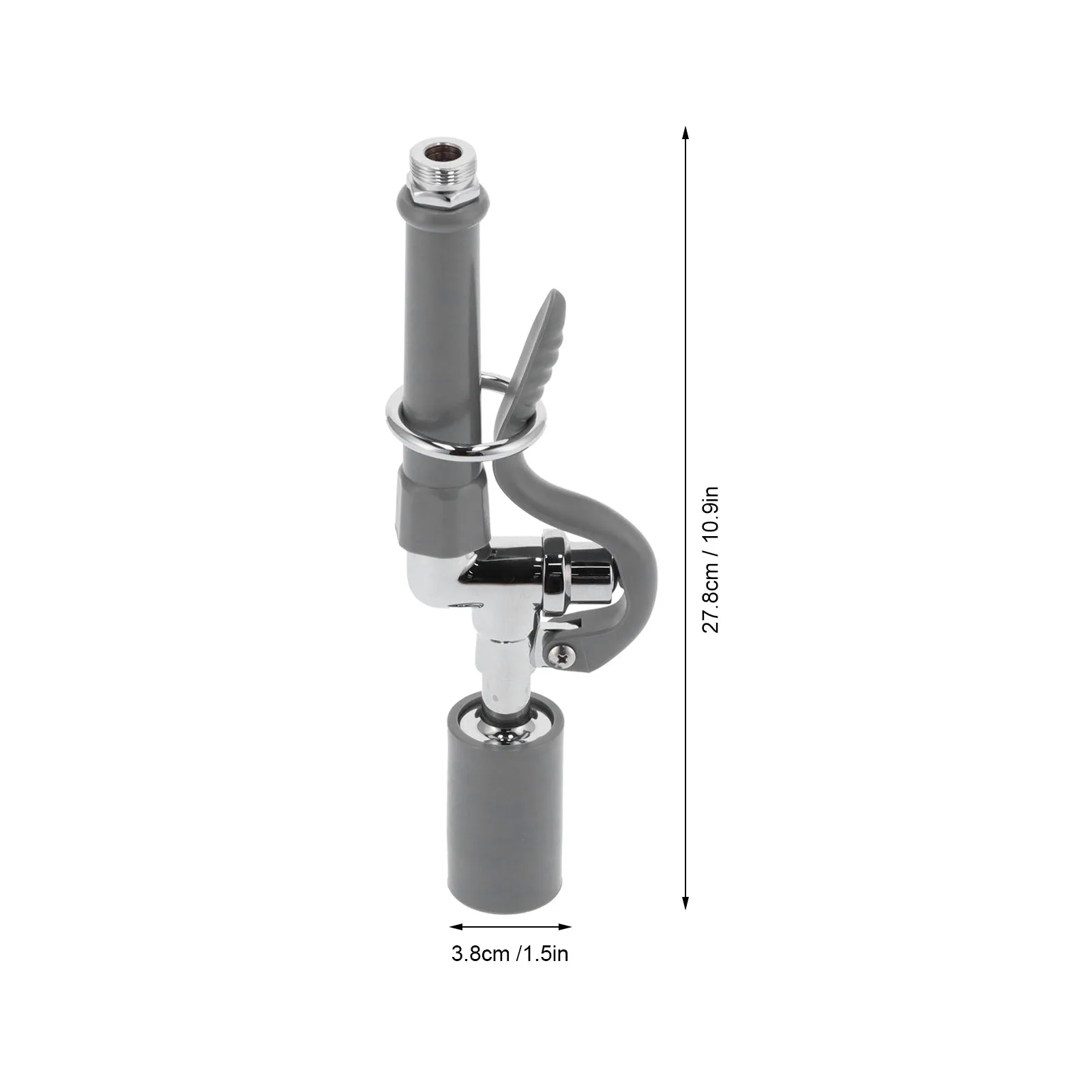 Kommerzielle Wasserhahn-Sprüher-Baugruppe, Hochdruck-Spülhahn-Sprühkopf, Zubehör, Grau, Küchenzubehör aus Edelstahl 304, Küchenzubehör