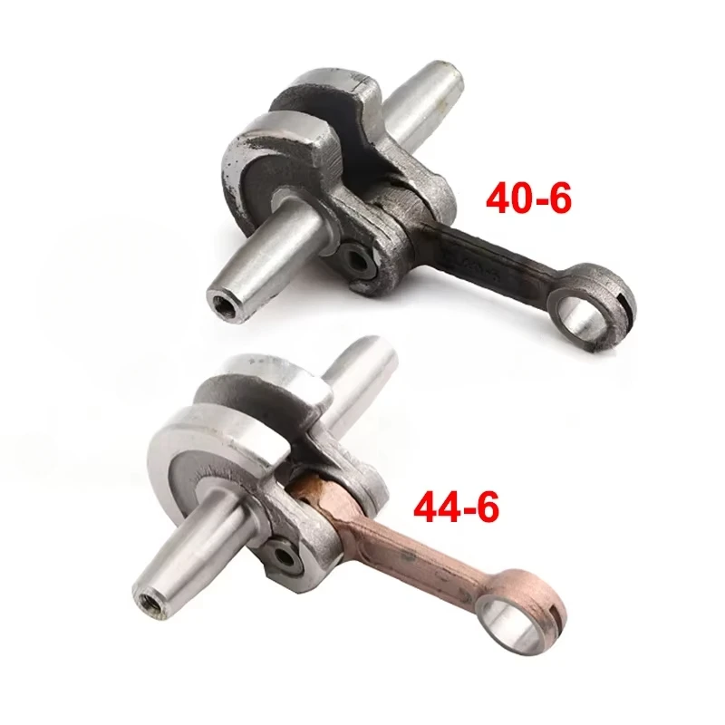 Motorcycle Accessories 40-6 44-6 Semicircle Crank Crankshafts for 47cc 49cc 2 Stroke Engine Scooter Mini Dirt Bike ATV Quad