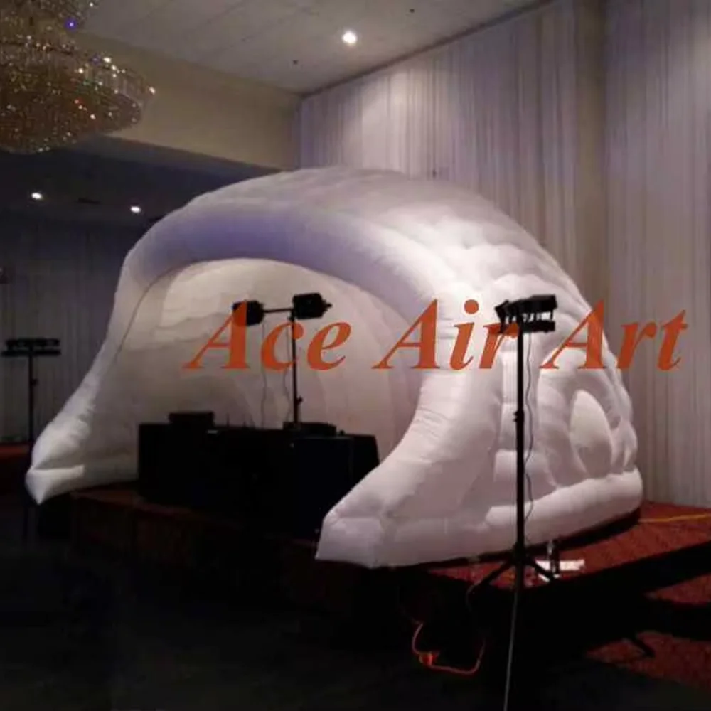 Custom Portable White Igloo Inflatable Tent Led Lighting Inflatable Bar Tent For Sale