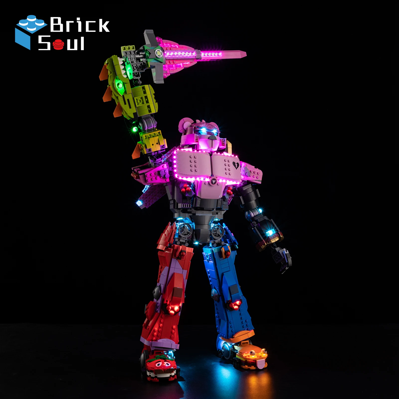 Kit de luz Led para Lego 77078, líder del equipo Mecha, modelo Diy, juego de juguetes, bloques de construcción no incluidos