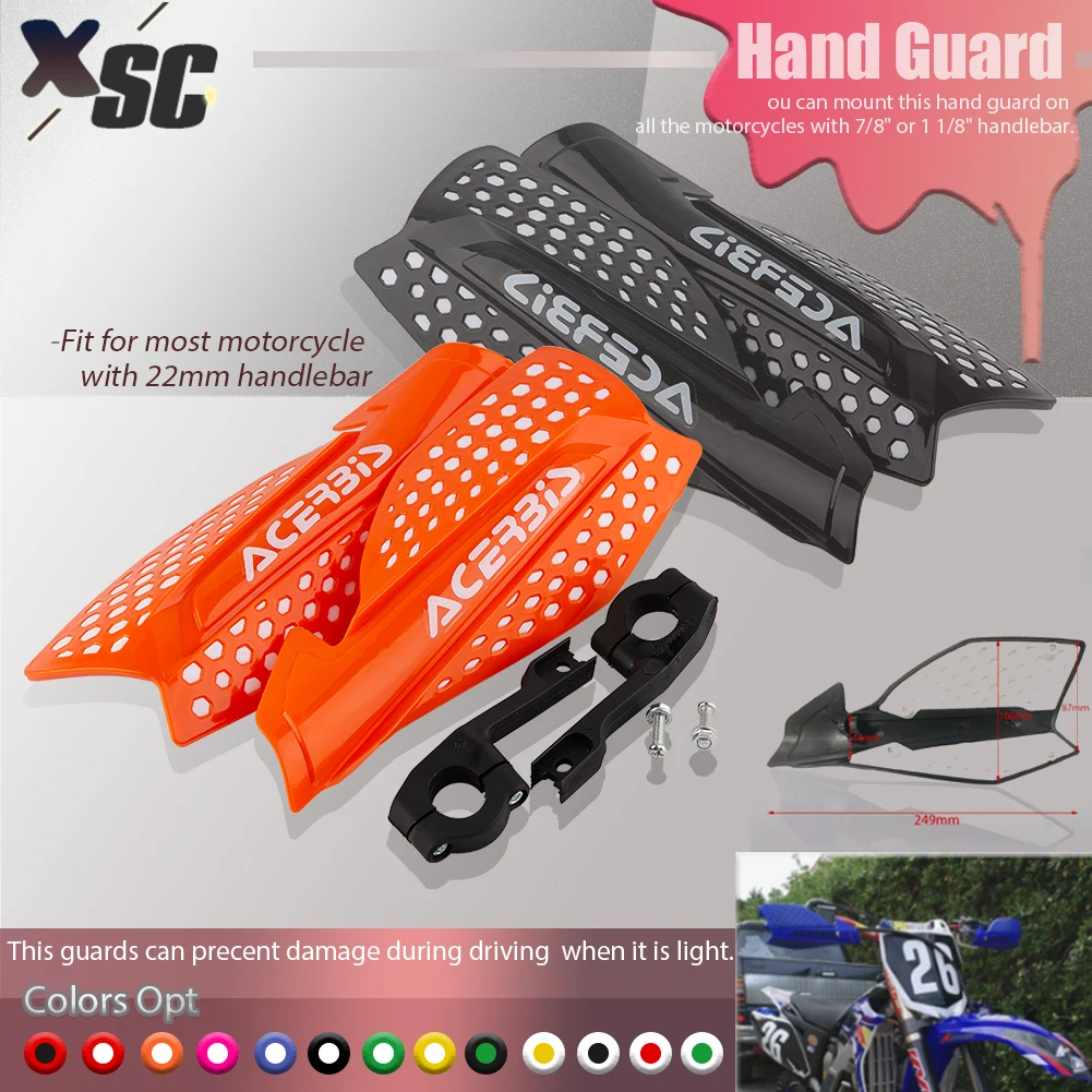 Protectores de manos de 22mm para Motocross, Protector de manos para motocicleta KTM, Dirt Pit Bike, ATV, Quads, Enduro Universal