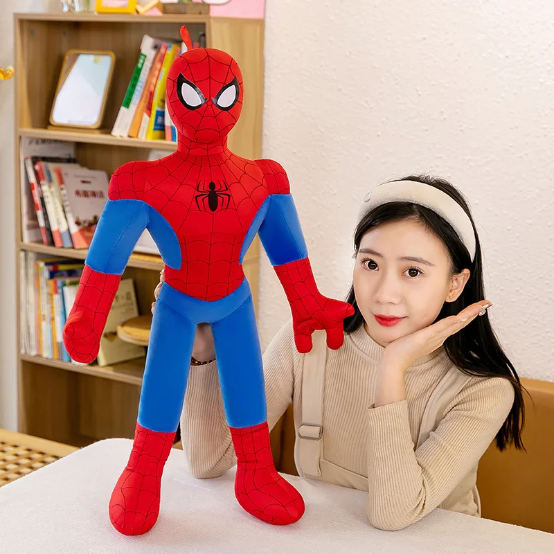 40-90Cm Spiderman New Cute Plush Doll Toys Anime Huge Sleep Pillow Cushion Soft Stuffed Animal Doll Birthday Gift for Kids