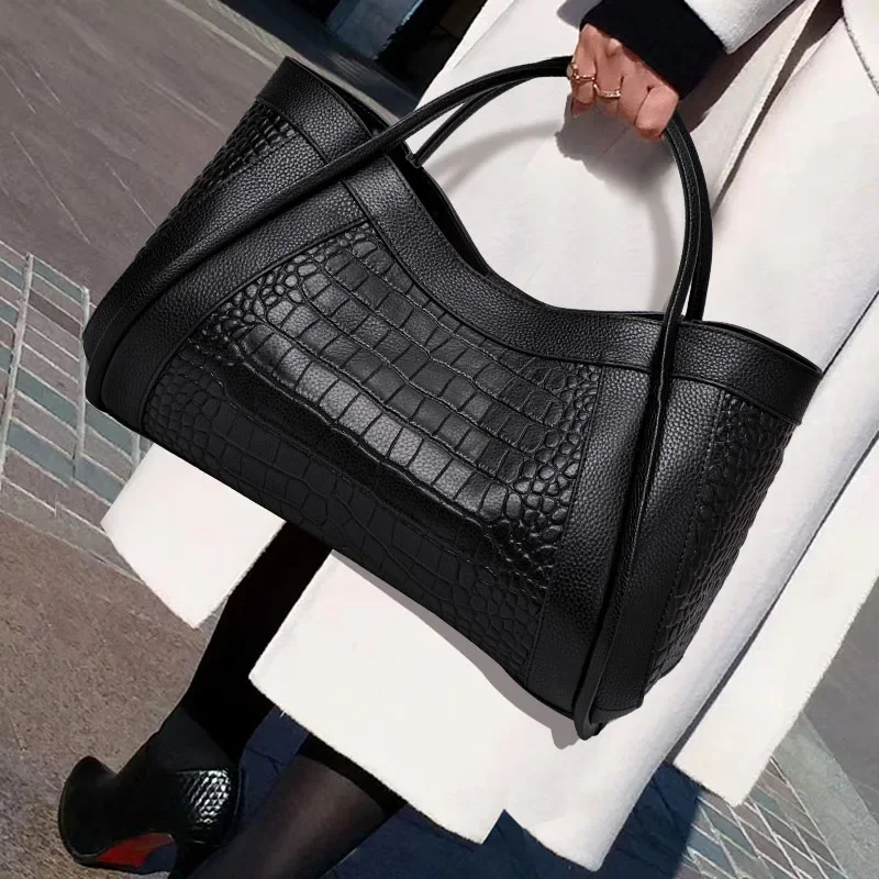 

100% Genuine Cowhide 2024 New Versatile Large Capacity Single Shoulder Diagonal Fashion Handbag, Famous Luxury Designer