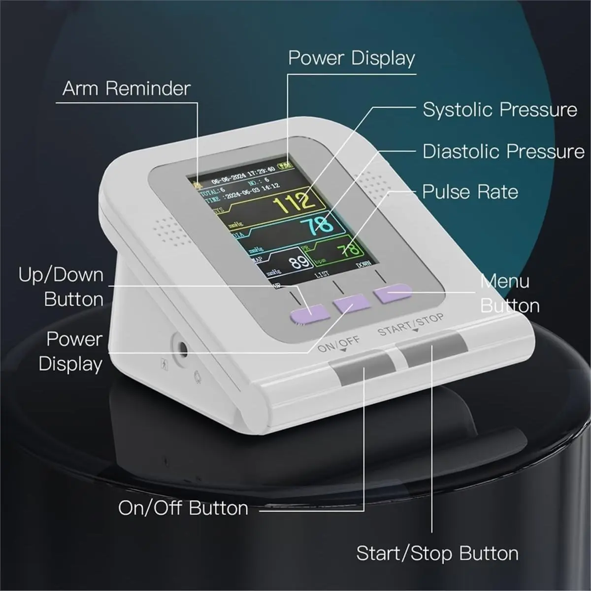 DT36 Pet Blood Pressure Monitor for Dogs and Cats, Digital Veterinary Blood Pressure Monitor with 3 Cuffs and Pulse Meter