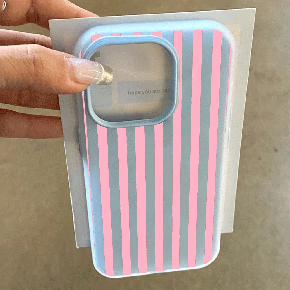 Simple Vertical bar Cartoon Phone Case for Xiaomi 11 Lite 5G 14T Pro 15T Pro 17 Pro Max Shockproof Candy Colors Silicone Cover view 4
