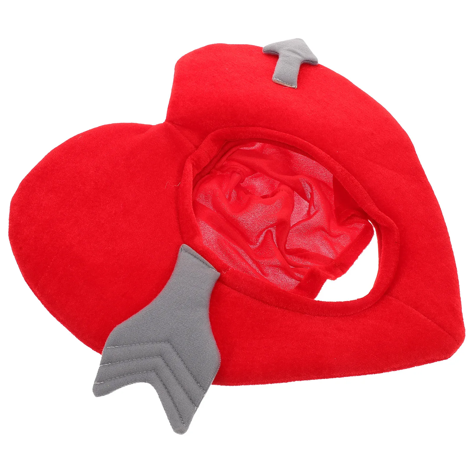 Sombrero en Forma de Corazón Estilo de Dibujos Animados Flecha de Cupido Térmico para Fiesta Disfraz de San Valentín Accesorio para Fotos Sombrero de Halloween