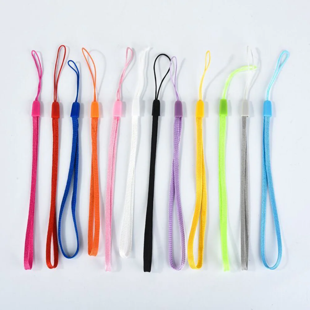 

100 Pcs Colorful Lanyard Straps Hanging Rope Chain Anti Lost Keychain Nylon Phone Strap For Camera Mp3 Usb Flash Drive