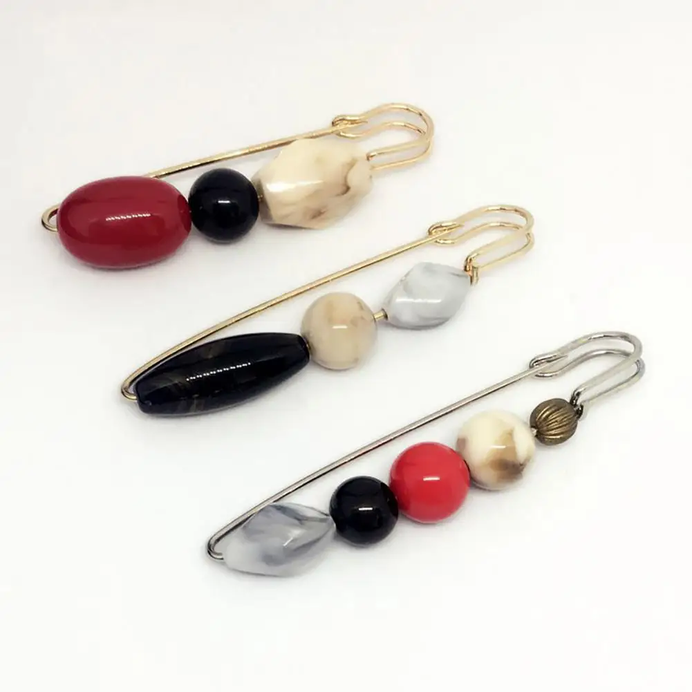 Alloy Brooch Pin Wear-Resistant Anti-Rust Elegant Imitation Stone Design Lapel Pin Sweaters Dresses Hats Bags Badge Clothes Acce
