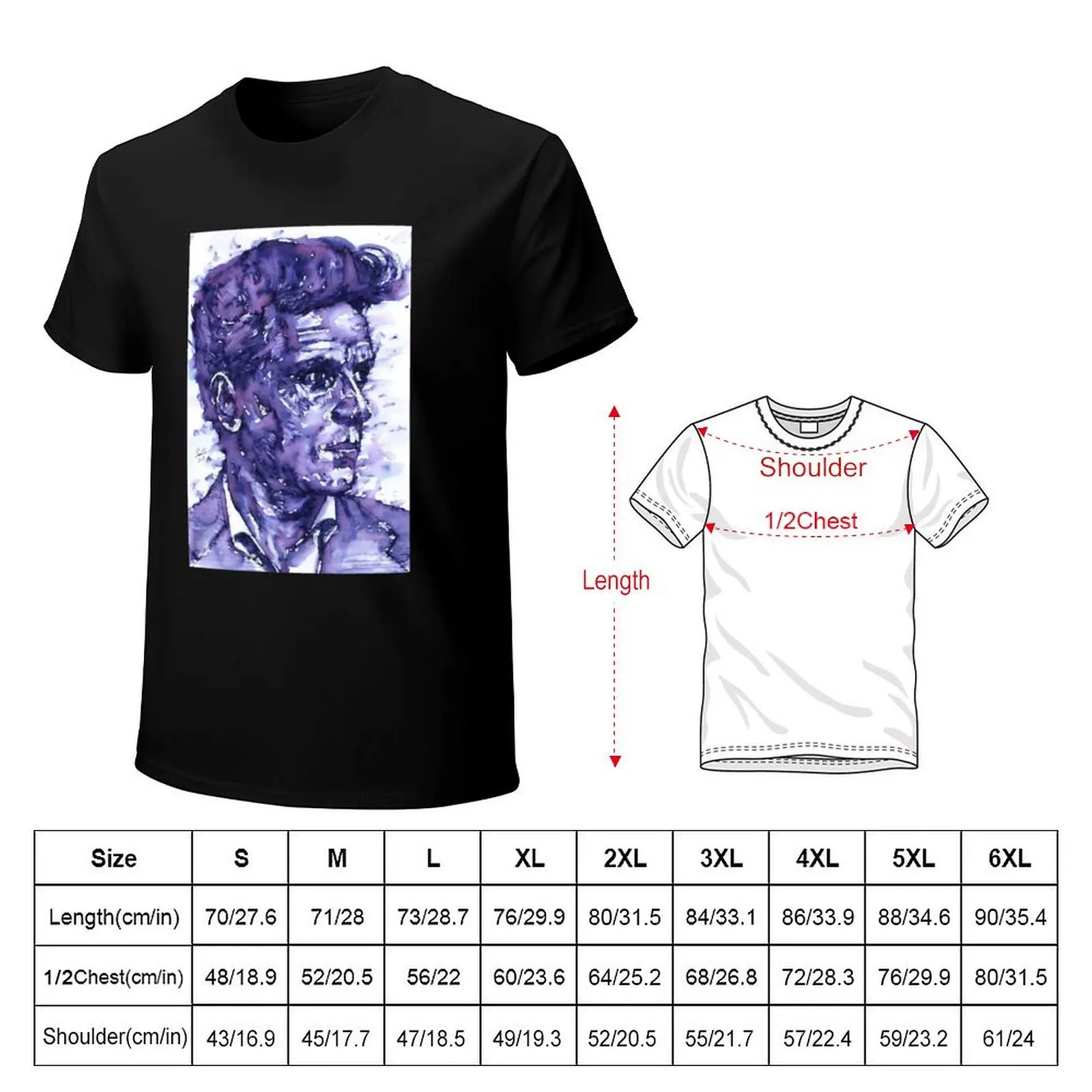 LUDWIG WITTGENSTEIN - watercolor portrait.8 T-Shirt Relaxed Casual Short Sleeve Tee