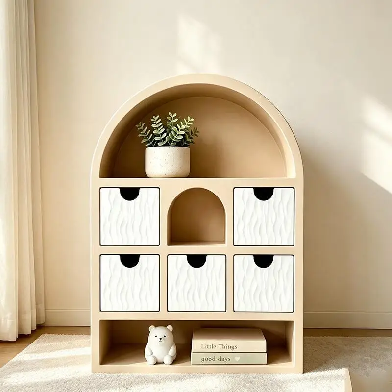 【New】1/12 Dollhouse Miniature Storage Cabinet Simulation Cupboard Furniture Model Doll House Scene Decor Pretend Play Toy
