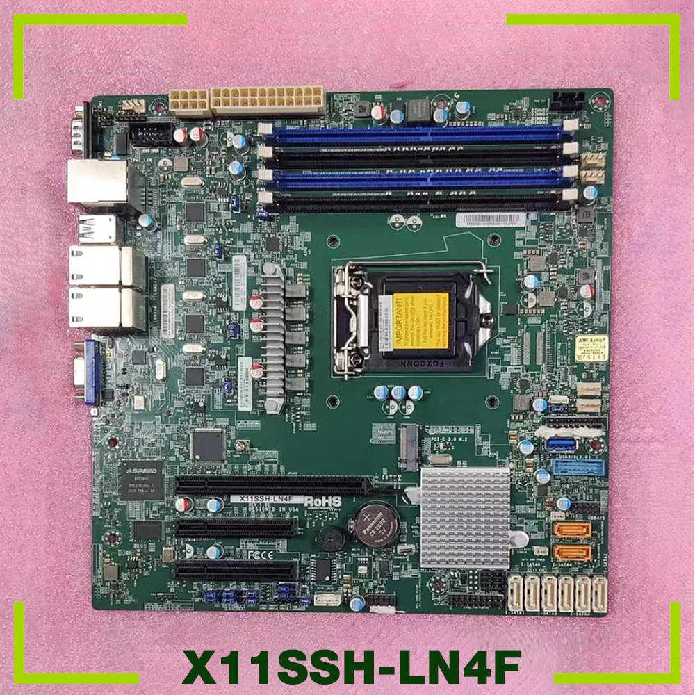 For Supermicro Motherboard v6/v5 7th/6th Gen E3-1200 X11SSH-LN4F