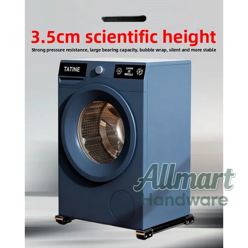 Movable Washing Machine Heightening Stand, Refrigerator Drum Special Storage Rack, Home Appliance Moisture-Proof Foot Stand