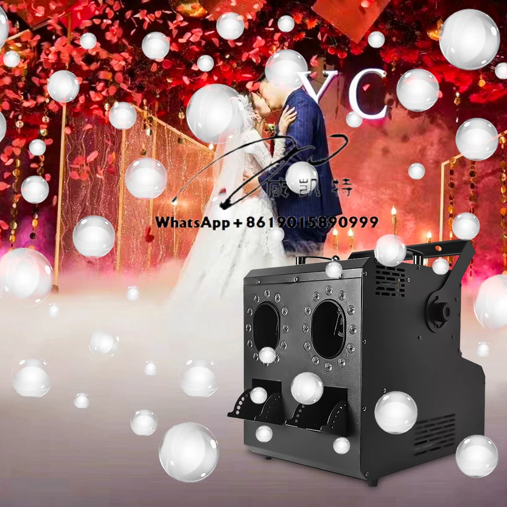 

1500wIgracelite 2-Way RGBW LED Black Bubble Machine Smoke Bubble Machine Weddings