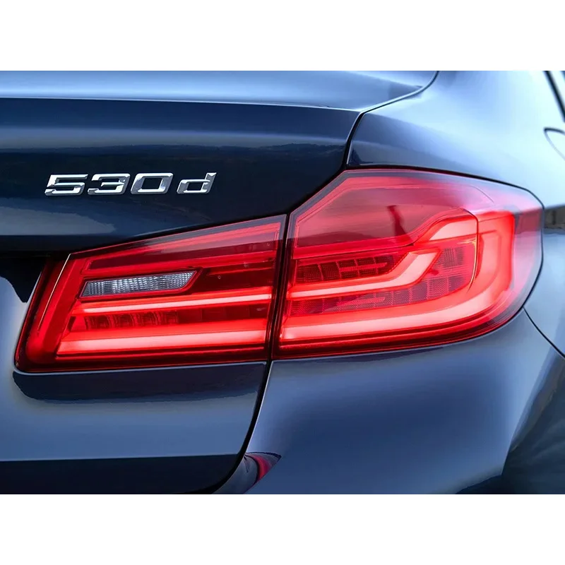 

ABS 3D Car Letters Rear Trunk Badge Decal For BMW 530i 530d 535i 520i 520d 535d E39 E60 F10 E61 Emblem Logo Sticker Accessories