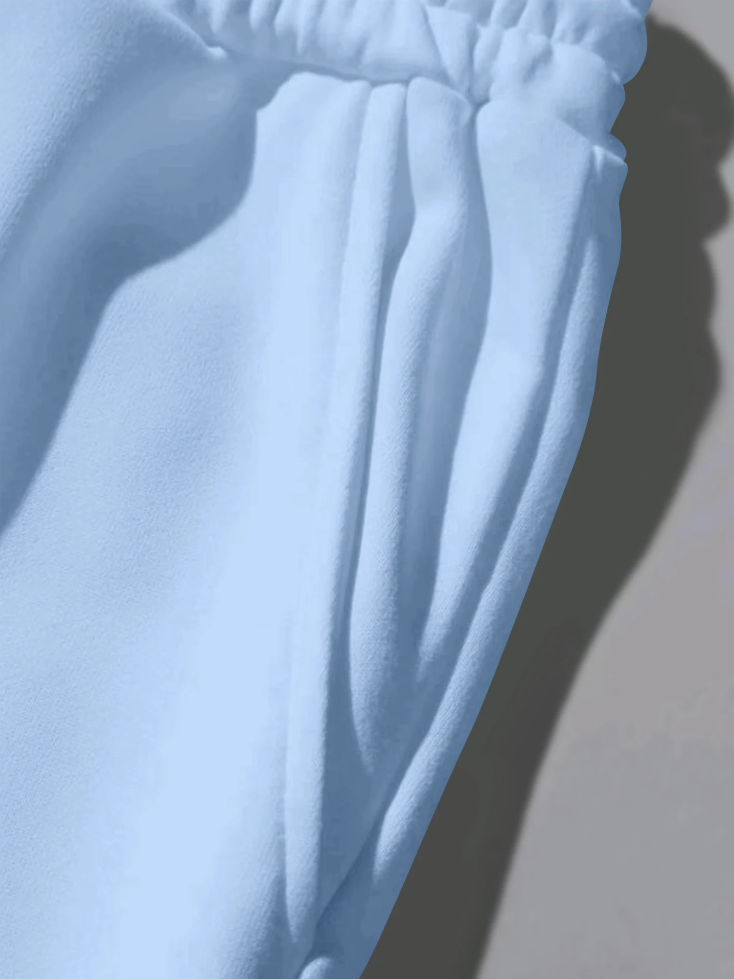 Women's High Waist Sweatpants with Elastic Cuffs - Loose Fit Joggers in Black/Gray/Light Blue for Casual & Lounge Wear