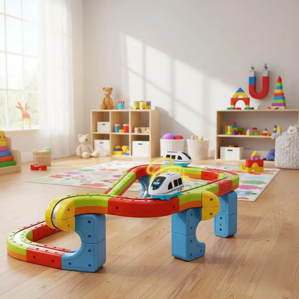 Magic Rail Train Set Puzzle Toys Parent Child Interactive Children Toy Non Remote Controlled Rail Train Assembling Gifts