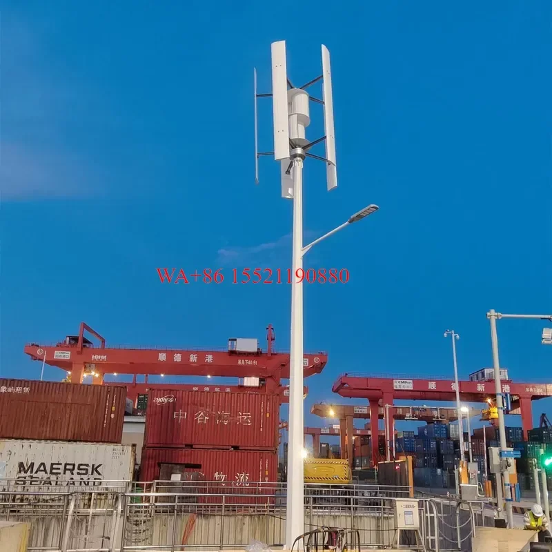 WMWMNU 30KW H Type Vertical Axis Wind Power Generator Small Wind Turbine System with 7.5M Rotor Diameter and 220/380V Output