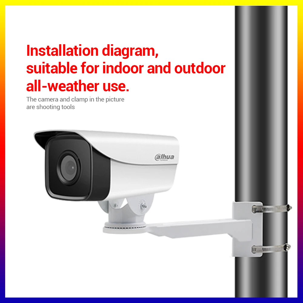 Pole Hoop Bracket Monitoring Outdoor External Wall Corner Bracket Monitoring Hoop Bracket Closed Circuit Camera image 6