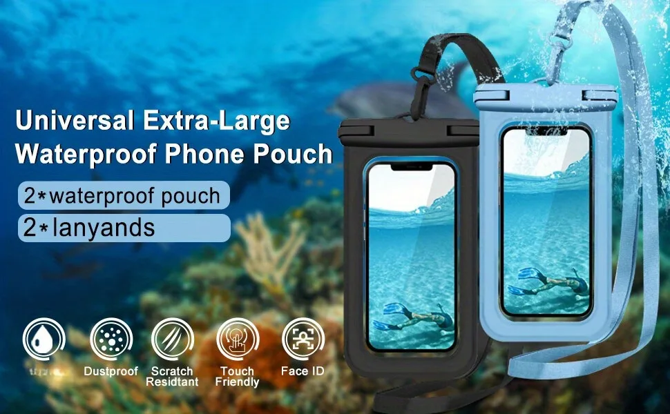 1 Stück Transparente Wasserdichte Handytasche Große Allzweck-Tauch- und Schwimmtasche für Thermalquellen Smartphone Wasserdichte Tasche – Detail 1