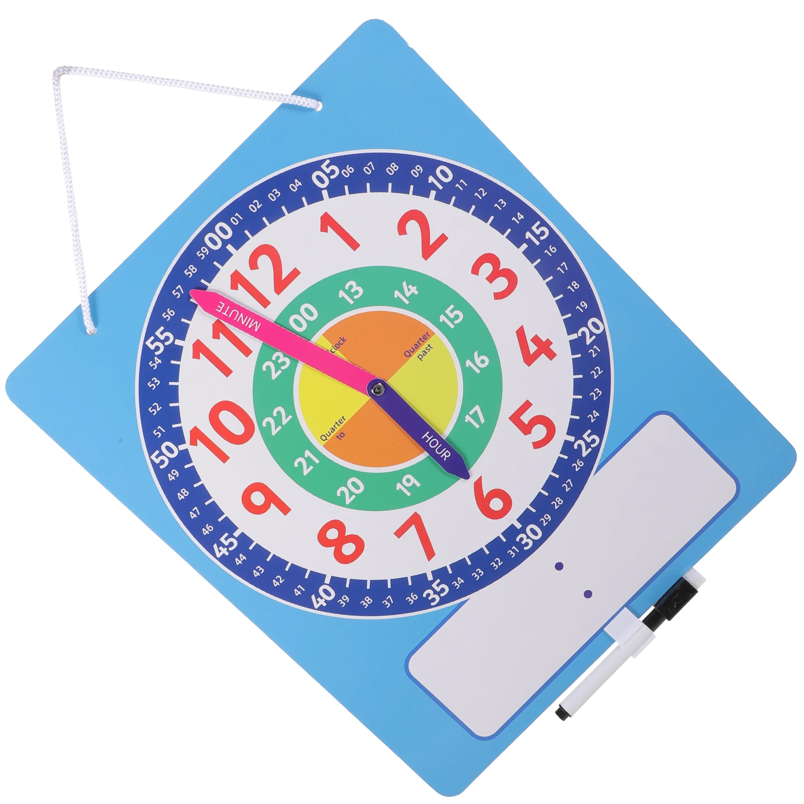 

Number Clock Study Supplies Toddler for Kids Rubber Magnet Children's Teaching Clocks