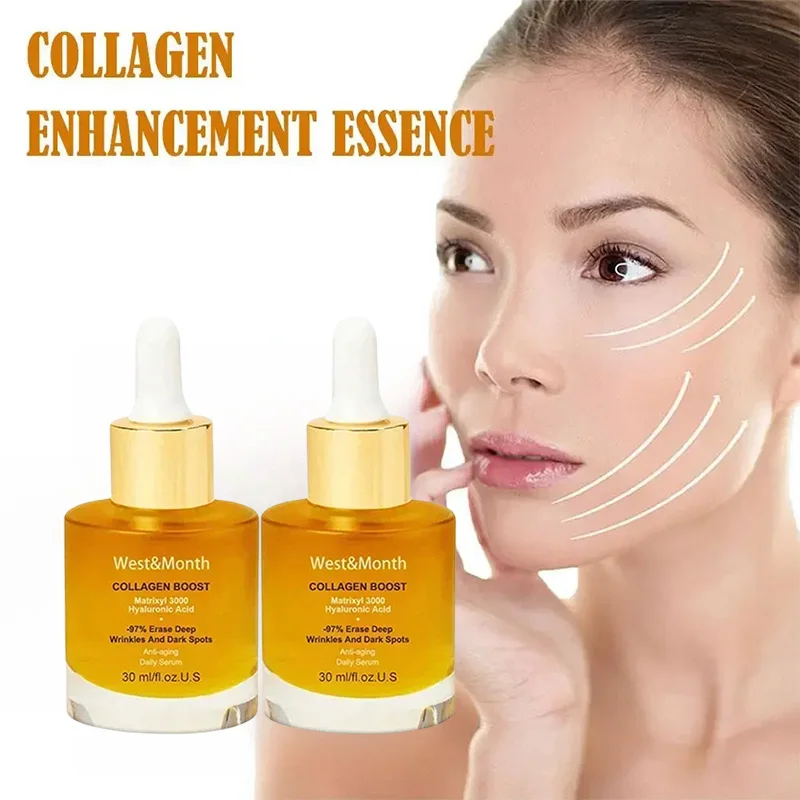 Collageen Gezicht Serum Whitening Hydraterende Fade Fijne Lijntjes Verhelderen Gezichtsverzorging