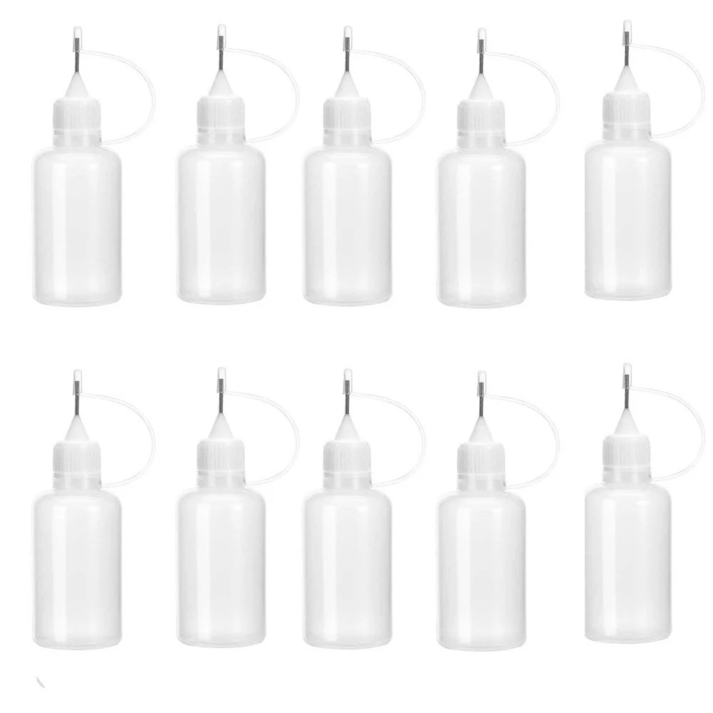 

1PC/2PCS/6PCS/10PCS 30ml Craft Needle Tip Glue Applicator Bottle Empty Glue Bottle with Needle Precision Tip for Paper Quilling