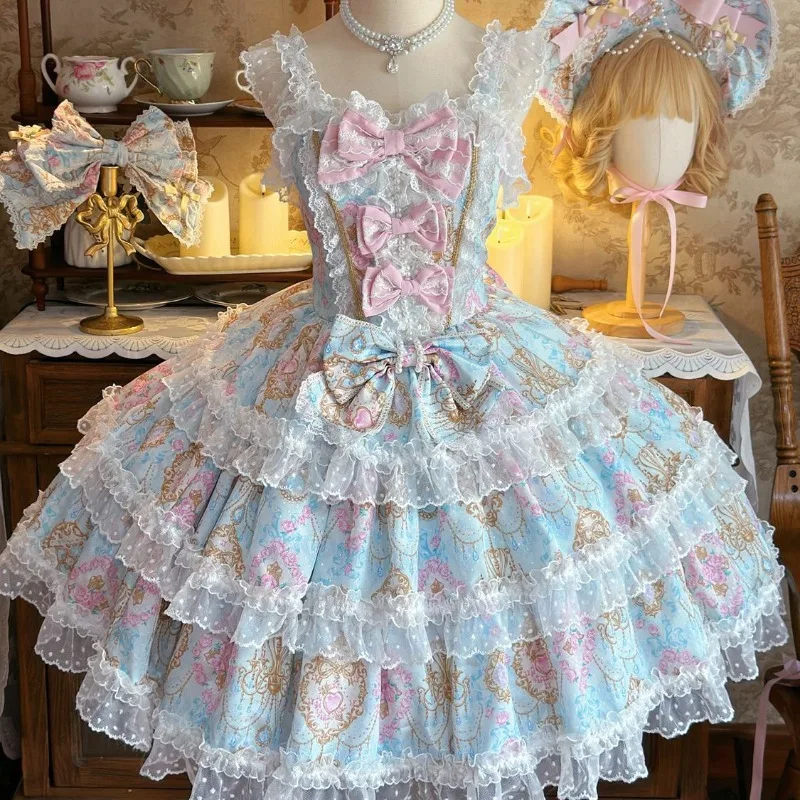 Summer Sweet Kawaii LolitaTwo Piece Set Women Lace Plaid Tops + Mini Cake Skirts Female Y2k Cute Patchwork Slim New Suit 2024 view 3