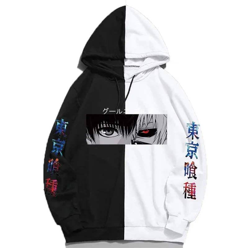 Manga Tokyo Ghoul Anime Hoodie Pullovers Sweatshirts Ken Kaneki Sweatshirt Graphic Printed Tops Casual Hip Hop Streetwear