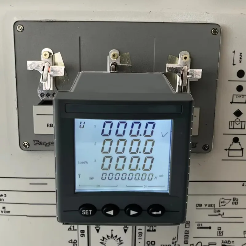 

3 Phase Volt Power Meter LCD Display Multi-function Energy Meter RS485 Cheap Digital Panel Electrical Power Meter CE Approved