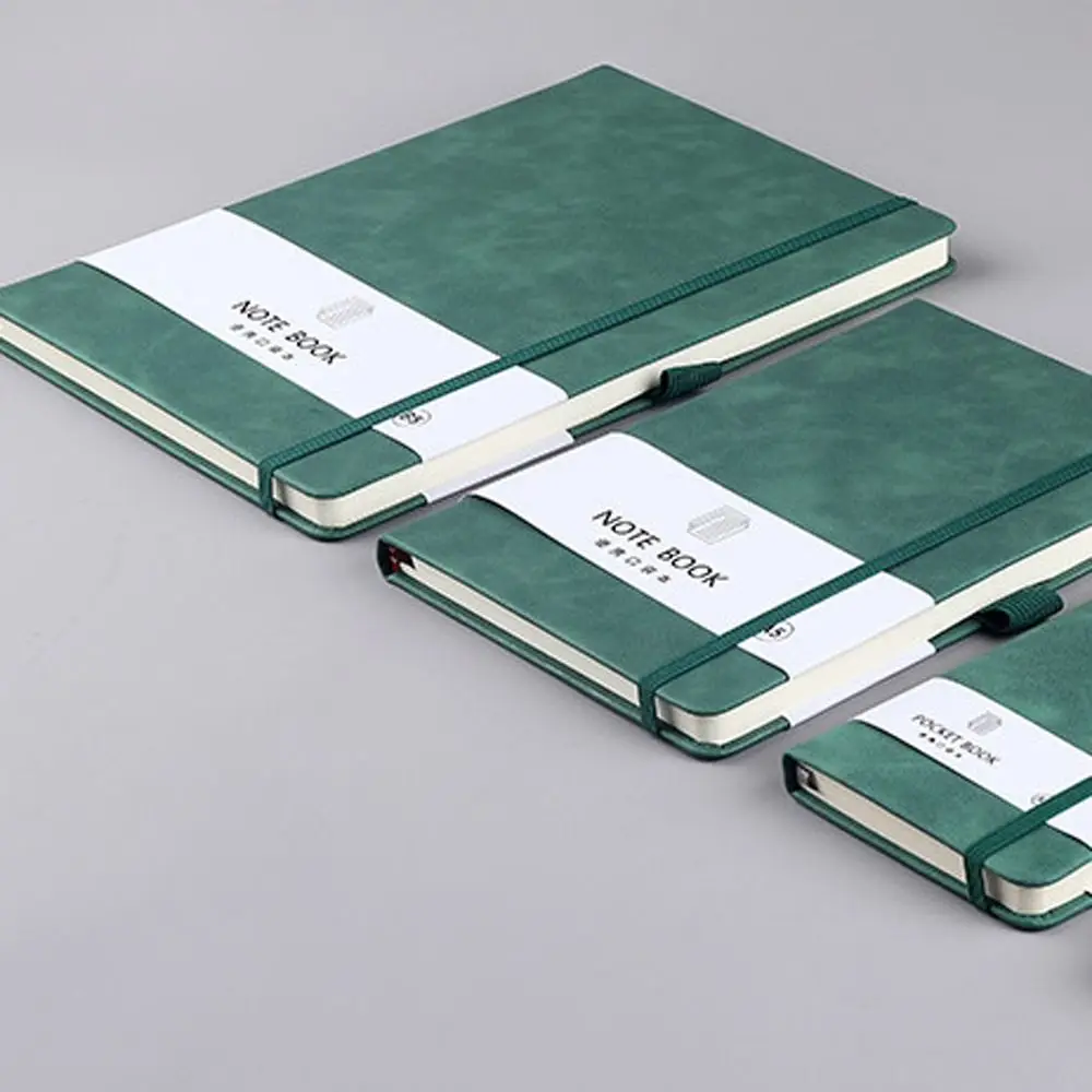 Sketchbook A6/A7 A6/A7 กระเป๋า Notepad พร้อมแถบยืดหยุ่นแบบพกพาแบบพกพา Mini Notebook 5 สี Ins เครื่องเขียน