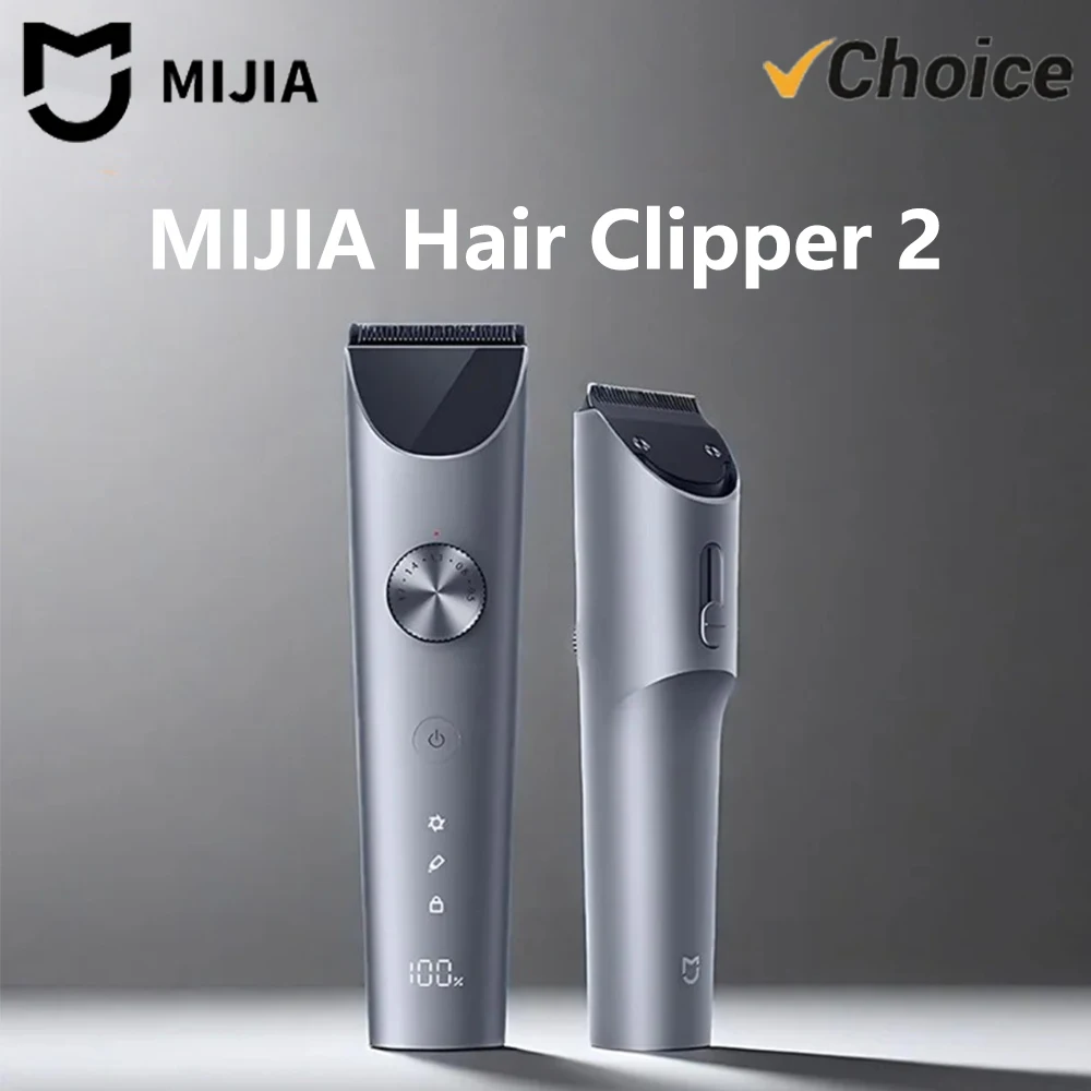 

NEW MIJIA Hair Clipper 2 Cutting Machine Trimmer Professional Clippers Titanium Alloy Blade Rechargeable Barber Shaver Cutter